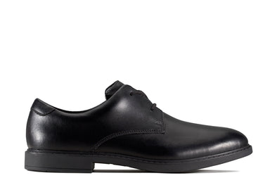 Clarks Scala Loop Youth  Black Leather - Wide Width