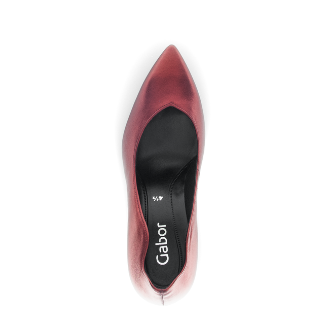 Gabor 71.381.65 Degree Cherry Red Leather Heel