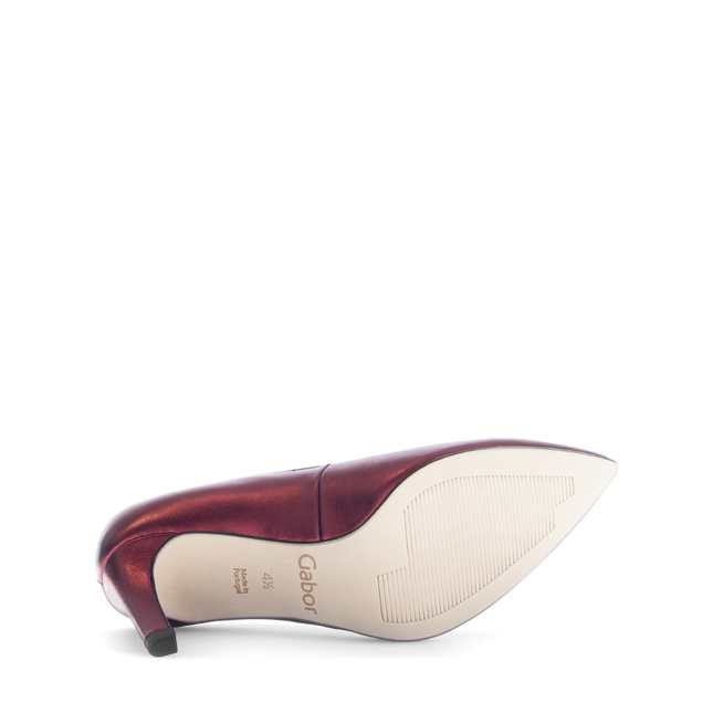 Gabor 71.381.65 Degree Cherry Red Leather Heel