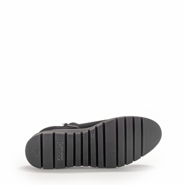 Gabor 72.061.47 Dublin Black Suede Ankle Boot