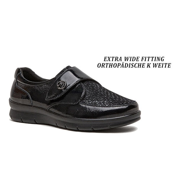 G Comfort P-8261S Black Fantasy Black Patent