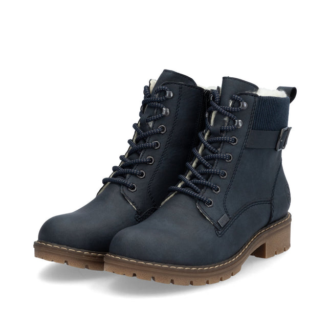 Rieker Y9102-14 Navy Fleece Lined Boot