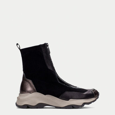 Hispanitas CHI254321 Nepal Womens Zip Boot Black Leather
