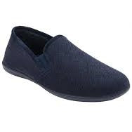 Lotus Peter Navy Mens Slippers