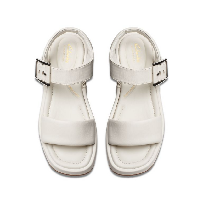 Clarks Alda Strap Off White Leather