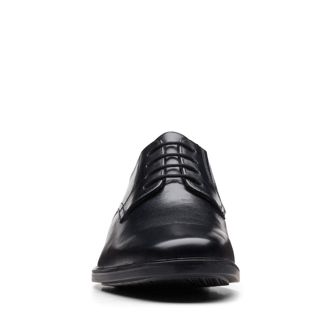Clarks Howard Walk Black Leather - Standard Width