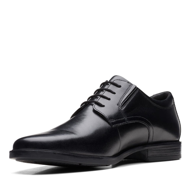 Clarks Howard Walk Black Leather - Standard Width