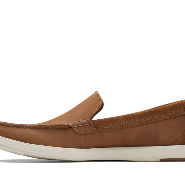 Clarks Bratton Loafer Dark Tan Nubuck