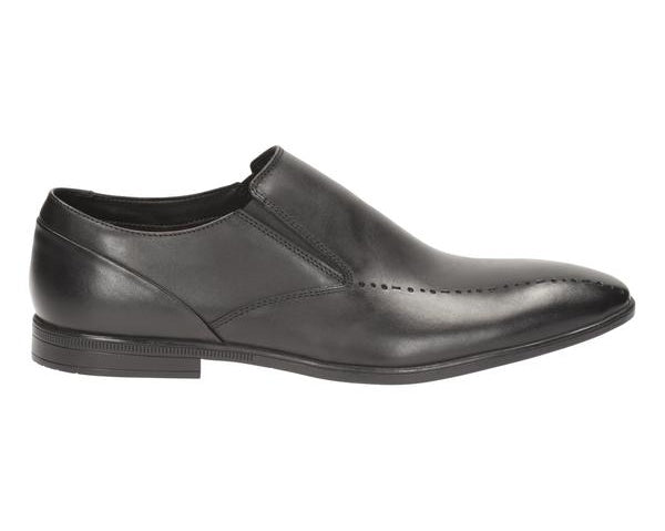 Clarks Bampton Free Black Leather