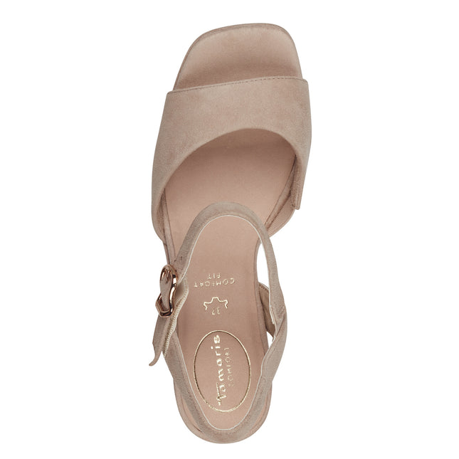 TAMARIS Dames Comfort Enkellaarzen Met Hak - Espresso Bruin - Maat 42 EU | Ademend En Extra Breed Voor Optimaal Comfort