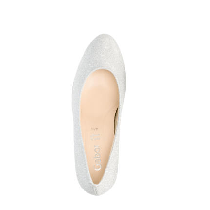 Gabor 01.270.60 Splendid Silver Glitter Platform Heel