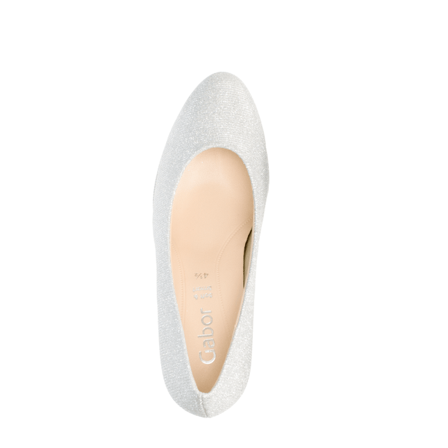 Gabor 01.270.60 Splendid Silver Glitter Platform Heel