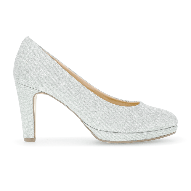 Gabor 01.270.60 Splendid Silver Glitter Platform Heel