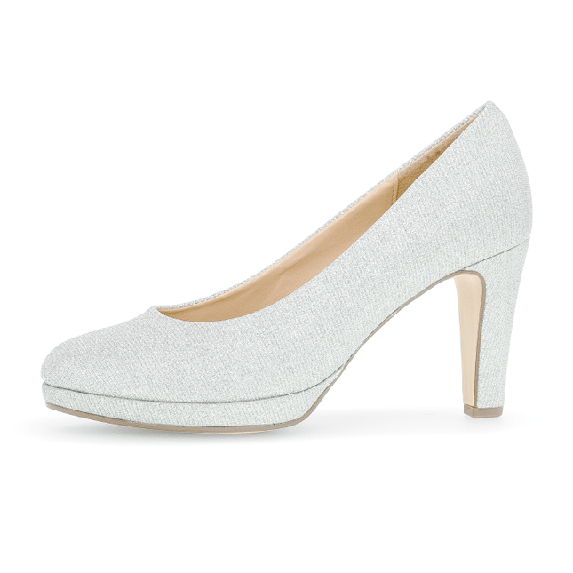 Gabor 01.270.60 Splendid Silver Glitter Platform Heel