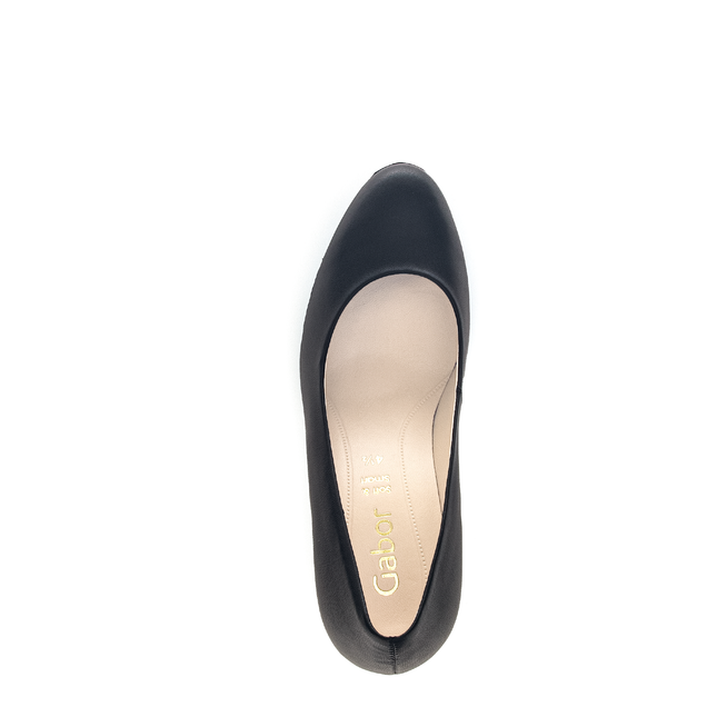 Gabor 01.410.27 Edina Black Leather Heel
