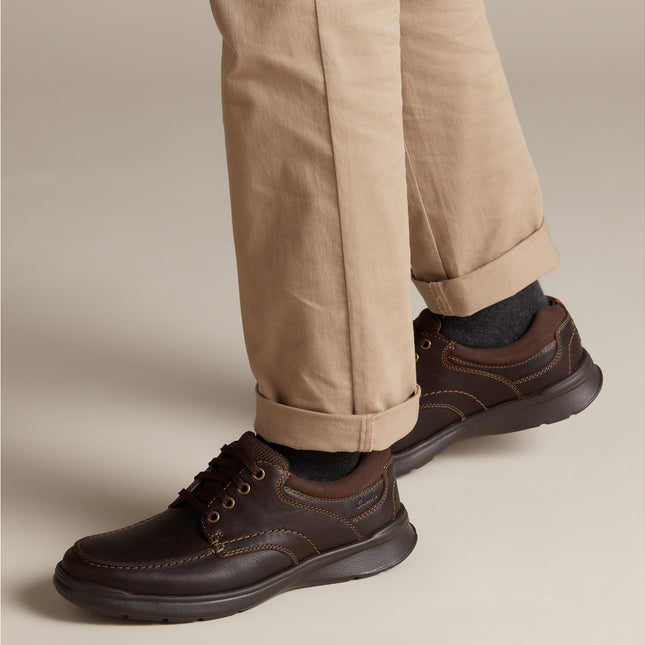 Clarks Cotrell Edge Brown Oily - Wide Width