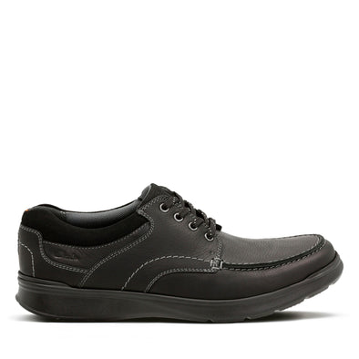 Clarks Cotrell Edge Black Oily Leather - Standard Width