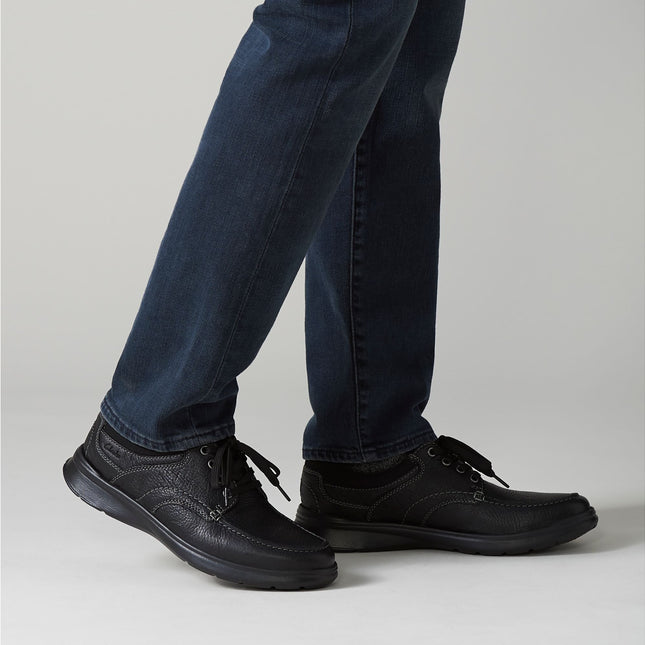 Clarks Cotrell Edge Black Oily Leather - Standard Width