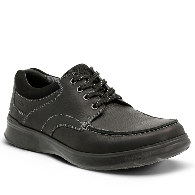 Clarks Cotrell Edge Black Oily Leather - Standard Width