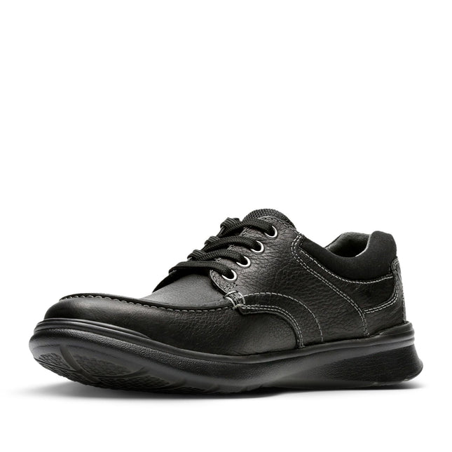 Clarks Cotrell Edge Black Oily Leather - Standard Width