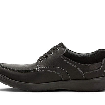 Clarks Cotrell Edge Black Oily Leather - Standard Width