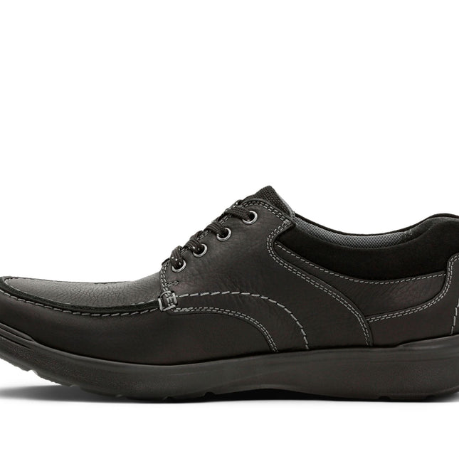 Clarks Cotrell Edge Black Oily Leather - Standard Width