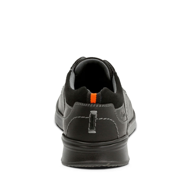 Clarks Cotrell Edge Black Oily Leather - Standard Width