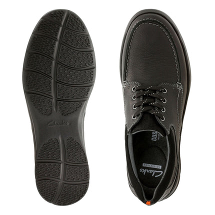 Clarks Cotrell Edge Black Oily Leather - Standard Width