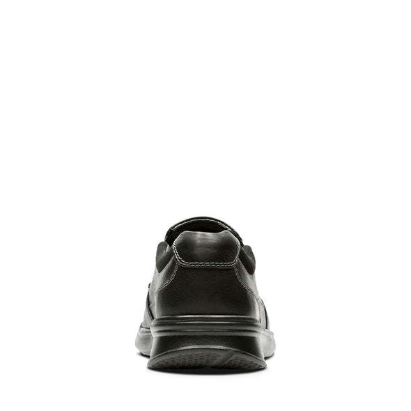 Clarks Cotrell Free Black Oily Leather - Wide Width