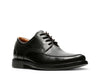 Clarks Un Aldric Park Black Leather - Wide Width