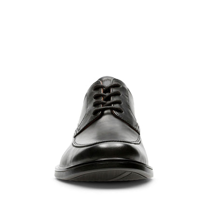 Clarks Un Aldric Park Black Leather - Wide Width