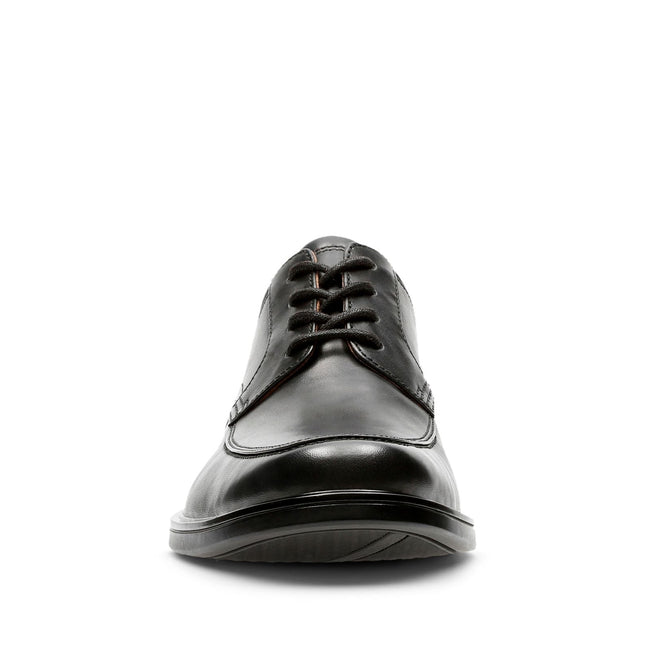 Clarks Un Aldric Park Black Leather - Wide Width