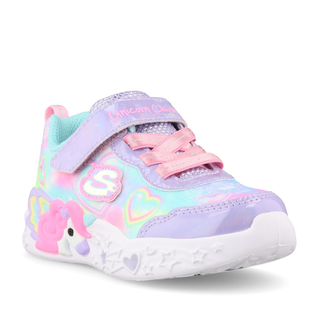 Skechers Unicorn Charmer - Lil Lights 303064N LVMT Girls Toddlers Trainers