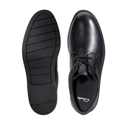 Clarks Scala Loop Youth  Black Leather - Wide Width