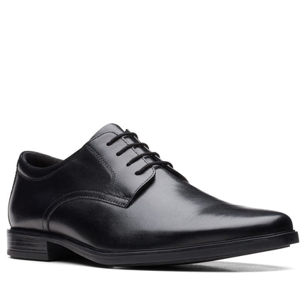 Clarks Howard Walk Black Leather - Wide Width