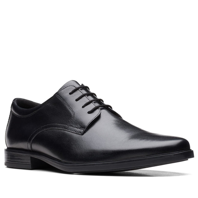 Clarks Howard Walk Black Leather - Wide Width