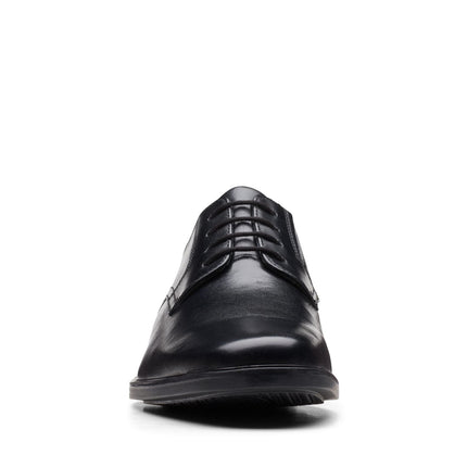 Clarks Howard Walk Black Leather - Wide Width