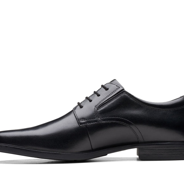 Clarks Howard Walk Black Leather - Wide Width
