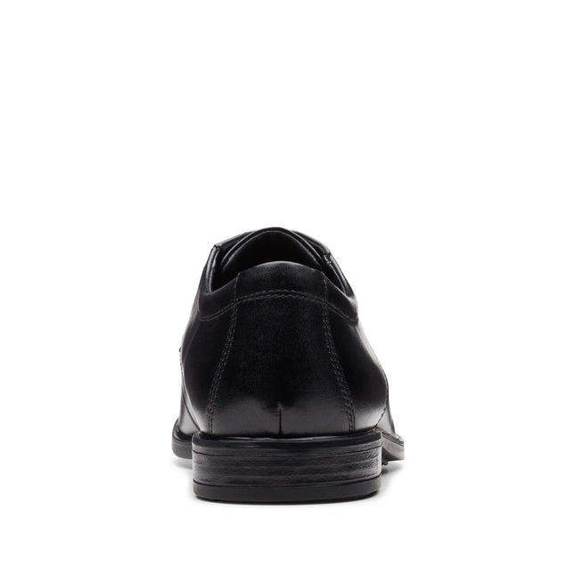 Clarks Howard Walk Black Leather - Wide Width