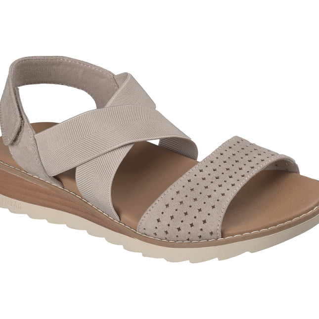 Skechers 113890 — ARCH FIT OASIS Arch Fit Perf Vamp Cross Strap Sandal TPE Beige