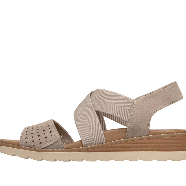 Skechers 113890 — ARCH FIT OASIS Arch Fit Perf Vamp Cross Strap Sandal TPE Beige
