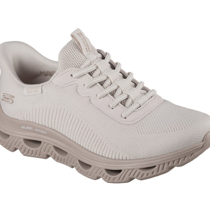 Skechers 117629 — SKECHERS SLIP-INS: BOBS SPORT ARC WAVES Slip-Ins Engineered Knit Bungee Glide-Step NAT Beige