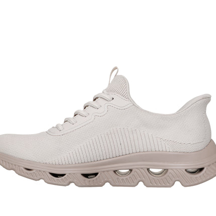 Skechers 117629 — SKECHERS SLIP-INS: BOBS SPORT ARC WAVES Slip-Ins Engineered Knit Bungee Glide-Step NAT Beige