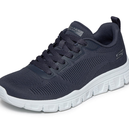Skechers 117700 — BOBS B LITE Engineered Knit Lace Up DKNV Blue