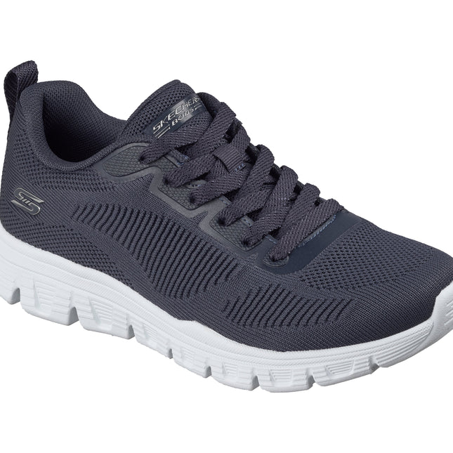 Skechers 117700 — BOBS B LITE Engineered Knit Lace Up DKNV Blue