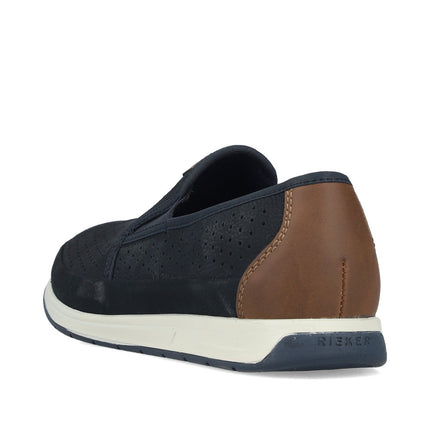 Rieker 11955-14 Blue Mens Loafers