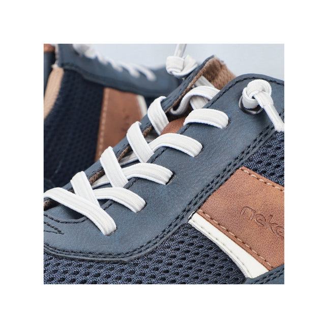Rieker 11960-14 Blue Mens Casual Trainers