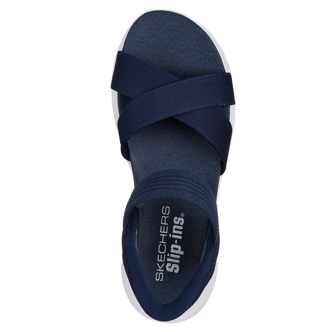 Skechers 119975 — SKECHERS SLIP-INS: ULTRA FLEX 3.0 - NEVER Slip-Ins Cross Band Sling Back W/ Yoga Foam NVY Blue