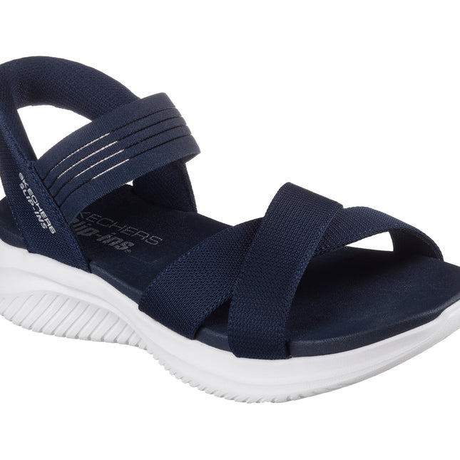 Skechers 119975 — SKECHERS SLIP-INS: ULTRA FLEX 3.0 - NEVER Slip-Ins Cross Band Sling Back W/ Yoga Foam NVY Blue