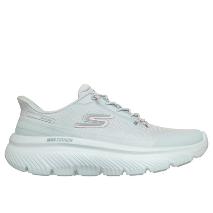 Skechers 125881 — SKECHERS SLIP-INS: GO WALK MAX CUSHIONING HYPER Slip-Ins Two Toned Engineered Mesh Bungee SLT Blue Ladies Trainers